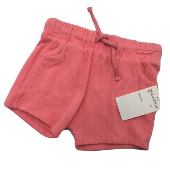 Tucker Tate NORDSTROM Baby Girls Two Piece Shorts Top Set Coral White 6 Mo. NEW - Picture 5 of 11